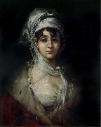 Francisco de goya y Lucientes Portrait of antonia zarate oil